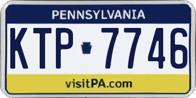 PA license plate KTP7746