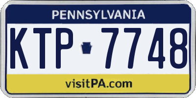 PA license plate KTP7748