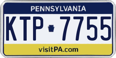 PA license plate KTP7755