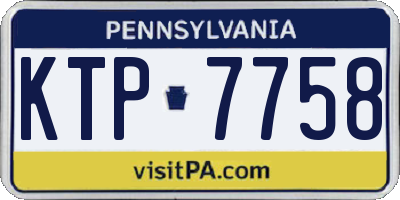 PA license plate KTP7758