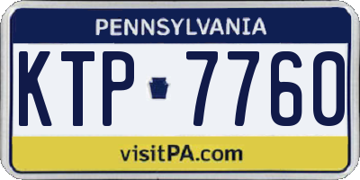 PA license plate KTP7760