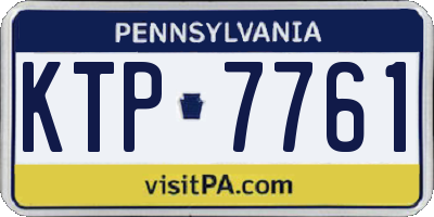PA license plate KTP7761
