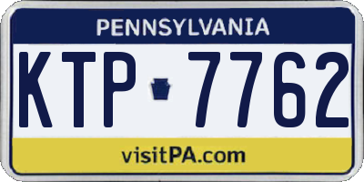 PA license plate KTP7762