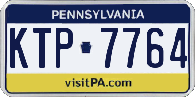 PA license plate KTP7764