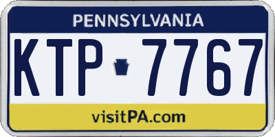 PA license plate KTP7767