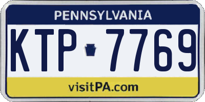 PA license plate KTP7769