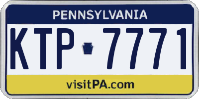 PA license plate KTP7771
