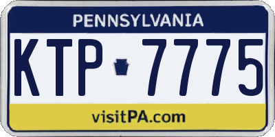 PA license plate KTP7775