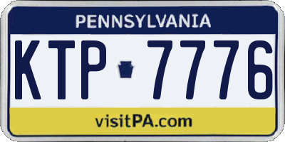 PA license plate KTP7776