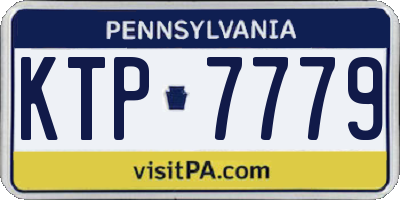 PA license plate KTP7779