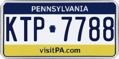 PA license plate KTP7788