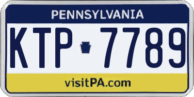 PA license plate KTP7789