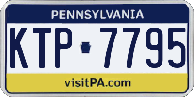 PA license plate KTP7795