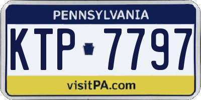 PA license plate KTP7797