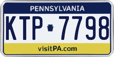 PA license plate KTP7798