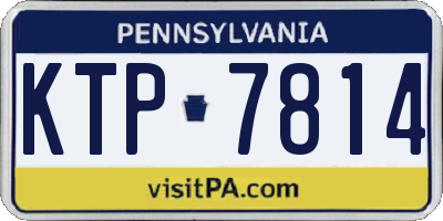 PA license plate KTP7814