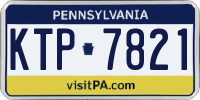 PA license plate KTP7821