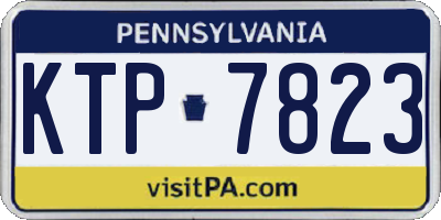 PA license plate KTP7823
