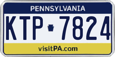 PA license plate KTP7824