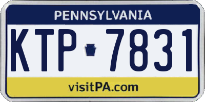 PA license plate KTP7831