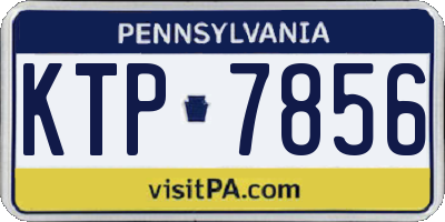 PA license plate KTP7856