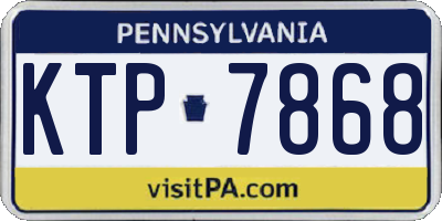 PA license plate KTP7868