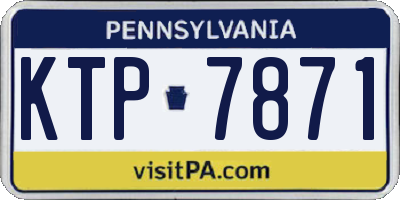 PA license plate KTP7871