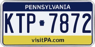 PA license plate KTP7872