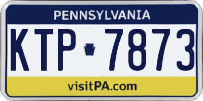 PA license plate KTP7873