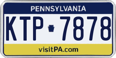 PA license plate KTP7878