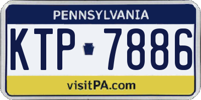 PA license plate KTP7886