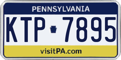 PA license plate KTP7895