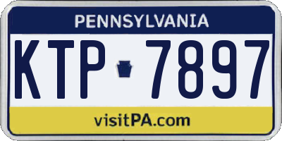 PA license plate KTP7897