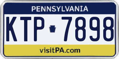 PA license plate KTP7898