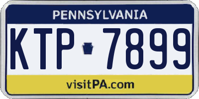 PA license plate KTP7899