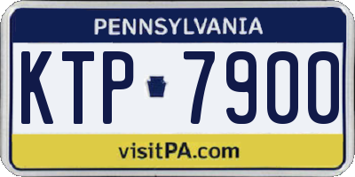PA license plate KTP7900