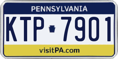 PA license plate KTP7901