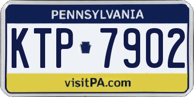 PA license plate KTP7902