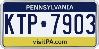 PA license plate KTP7903