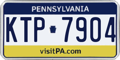 PA license plate KTP7904