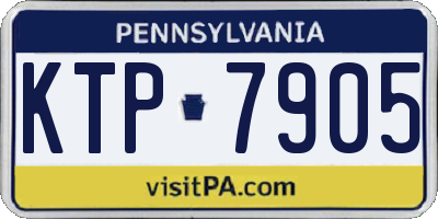 PA license plate KTP7905