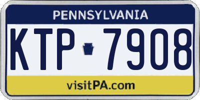 PA license plate KTP7908