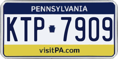 PA license plate KTP7909