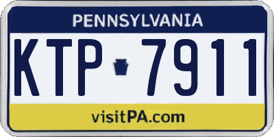 PA license plate KTP7911