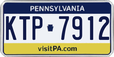 PA license plate KTP7912