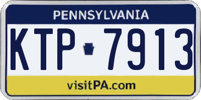 PA license plate KTP7913