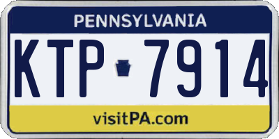 PA license plate KTP7914