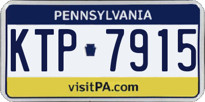 PA license plate KTP7915