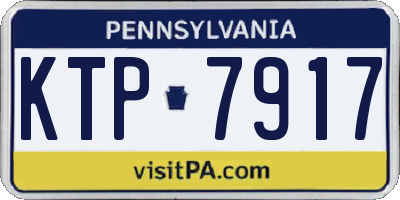 PA license plate KTP7917