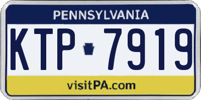 PA license plate KTP7919